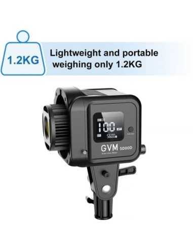 GVM SD80D Bi-Color LED Studio Video Spotlight