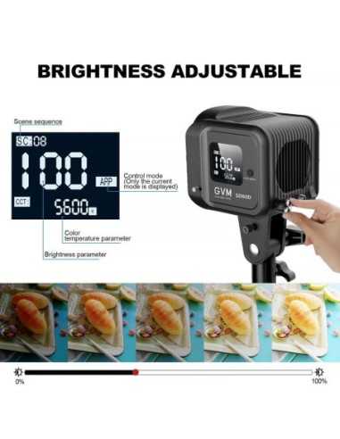 GVM SD80D Bi-Color LED Studio Video Spotlight