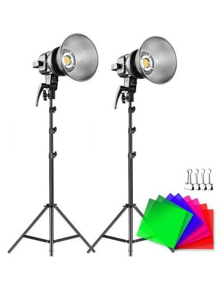 GVM P80S-2D Kit 80W High power led 2 luci con stand