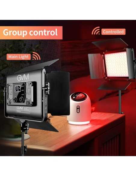 GVM Kit 2 luci 1000D RGB LED Studio Video Light Bi-Color Soft