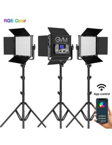 GVM Kit 3 luci 50RS3L RGB