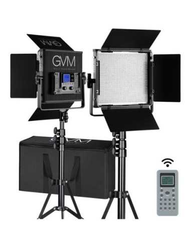 GVM Kit con 2 luci 896S Bi-Color LED