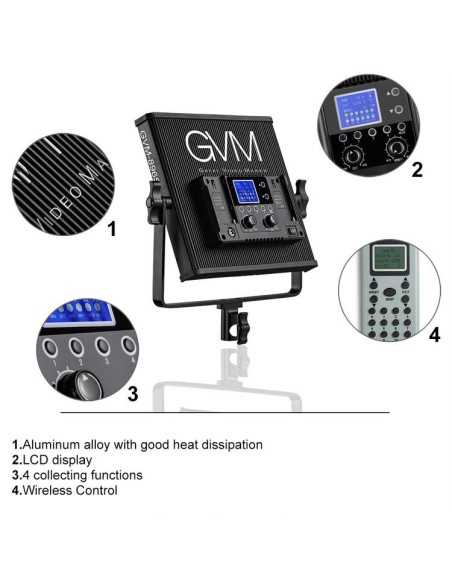GVM Kit con 2 luci 896S Bi-Color LED