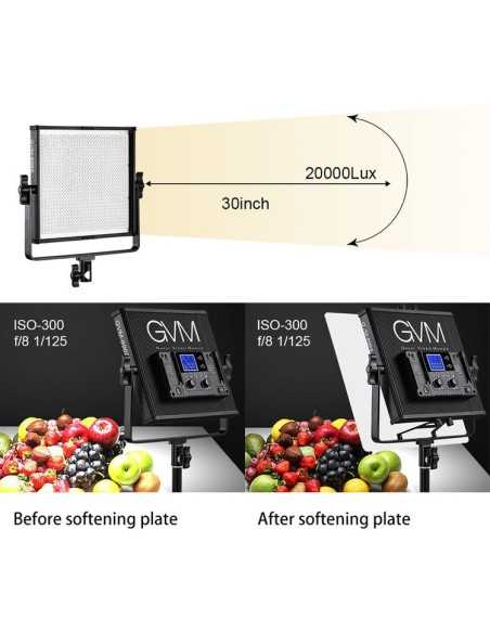 GVM Kit con 3 luci 896S Bi-Color LED