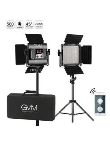 GVM Kit 2 luci 560AS Bi-Color LED