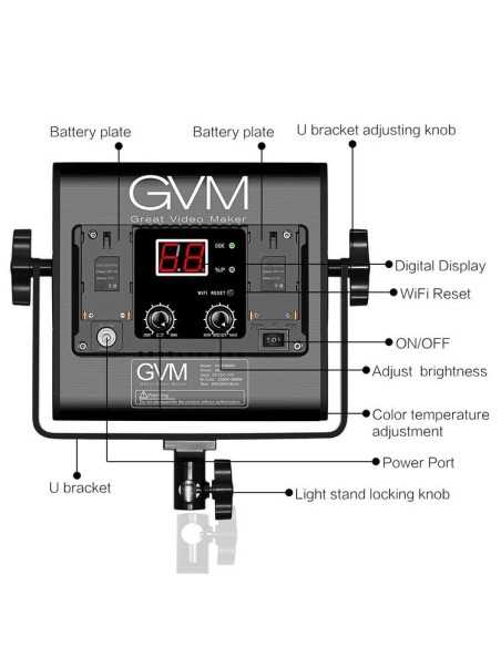 GVM Kit 2 luci 560AS Bi-Color LED