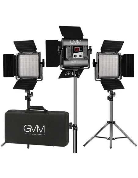 GVM Kit 3 luci 560AS Bi-Color LED
