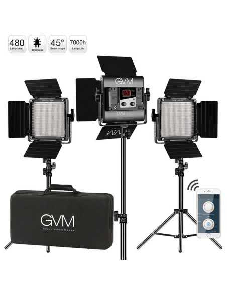 GVM Kit 3 luci 560AS Bi-Color LED