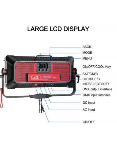 GVM YU600C PRO RGB LED Light Panel