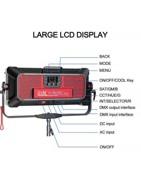 GVM YU600C PRO RGB LED Light Panel