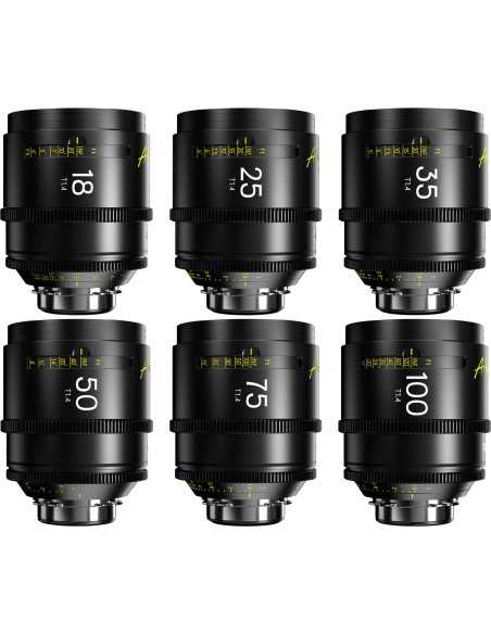 DZOFilm Arles Prime 18/25/35/50/75/100mm(PL-Black-Case-Metric)