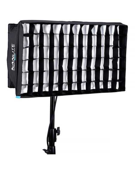 Nanlite Softbox a sgancio rapido con griglia a nido d’ape per pannello LED PavoSlim 120B/C