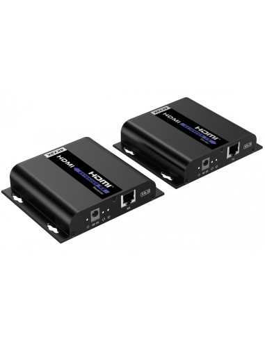 TECHLY HDMI over IP Extender with PoE IR 4K UHD...