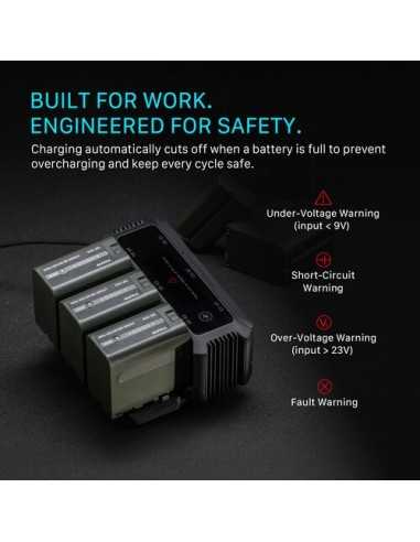 Tilta NP-F970 2-Battery Kit with Foldable 6-Bay...