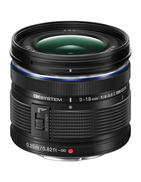 Olympus -Om System Obiettivo ED 9-18mm f/4-5.6 II (Micro Quattro Terzi) - Nero
