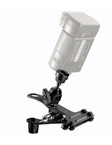 Manfrotto Pinza con testa sfera hotshoe