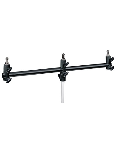 Manfrotto Barra nera portamicrofono/lamp 3 attacchi
