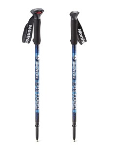 Manfrotto Set bastoncini per walking e monopiede, colore blu