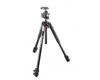 Manfrotto Kit treppiedi serie 190 con testa sfera 3 sezioni