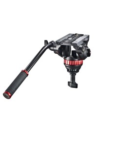 Manfrotto Testa video con semisfera da 75mm, 1 leva fissa
