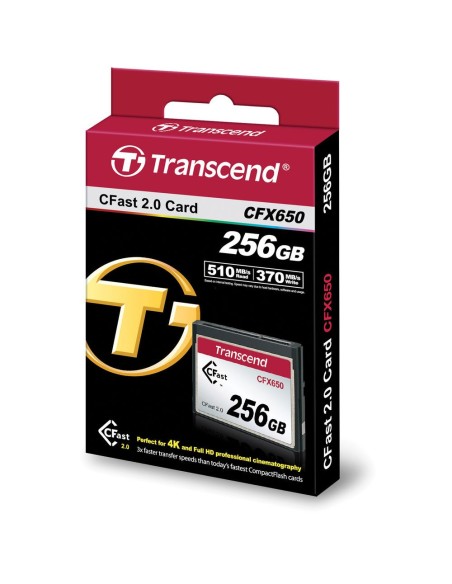 Transcend CFX650 256GB CFast 2.0 Flash Memory Card