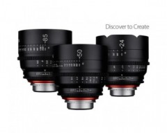 Xeen 3 Cine Lens Kit 24/50/85mm T1.5 4K con Valigia per Canon EF, Sony, Nikon, PL e MFT