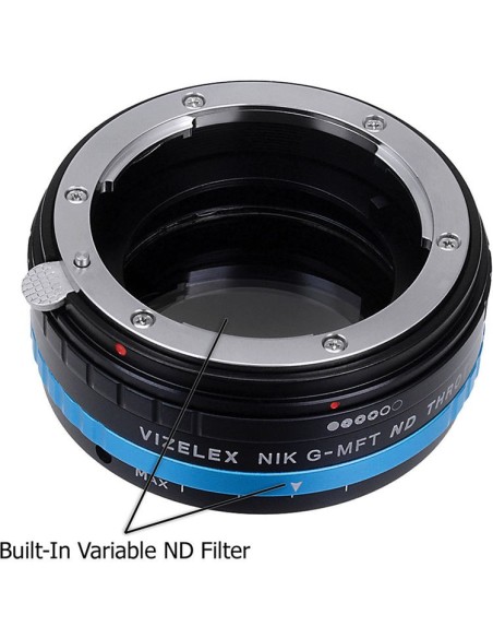 FotodioX Vizelex ND Throttle Adapter for Nikon F Mount G Lens to Micro Four Thirds Cameras