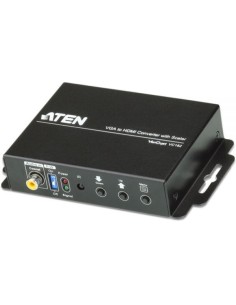 Aten VC812 Convertitore da VGA a HDMI con motore di scaling , FullHD (1.080p), 16:9 e 4:3