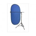 DynaSun 150x200cm Blu/Verde Chromakey Kit Professionale Braccio Telescopico Giraffa con Fondale Background Pieghevole Doubleface
