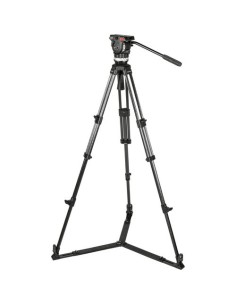 Sachtler Ace L GS CF Kit Treppiedi in carbonio 2 Stadi - Stella a Terra - Testa Fluida ø75mm - 1~6Kg