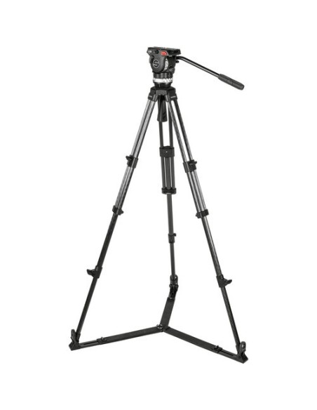 Sachtler Ace L GS CF Kit Treppiedi in carbonio 2 Stadi - Stella a Terra - Testa Fluida ø75mm - 1~6Kg