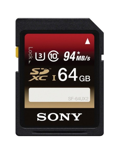 Sony 64GB High Speed UHS-I SDXC U3 Memory Card (Class 10)