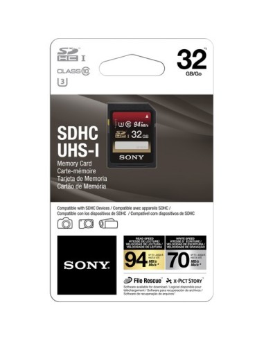 Sony 32GB High Speed UHS-I SDHC U3 Memory Card...